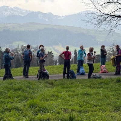 Verschnaufpause mit fantastischer Bergkulisse
