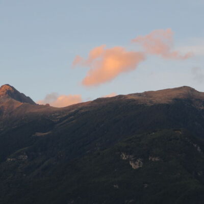 Blick zurück vom Bahnhof in Bellinzona