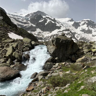 Landschaft beim Hüttenaufstieg