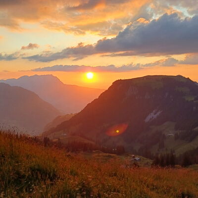 Abendstimmung vom Brisenhaus