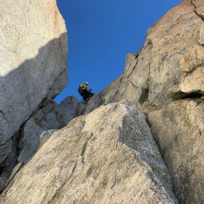 Aufstieg zum Aguille Purtscheller