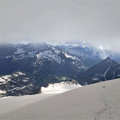 Panorama auf dem Gletscher