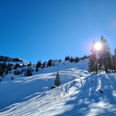 Trotz wenig Schnee, winterliche Verhältnisse