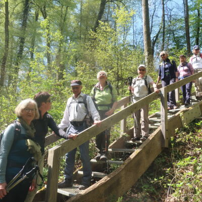 Die Wandergruppe im Rutschbachtal.