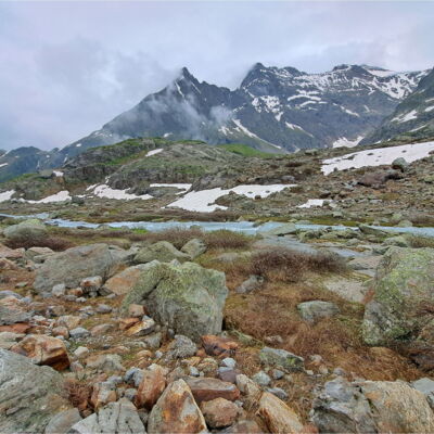 Landschaft beim Hüttenaufstieg 