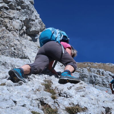 Ein wenig kraxeln macht die Tour noch schöner