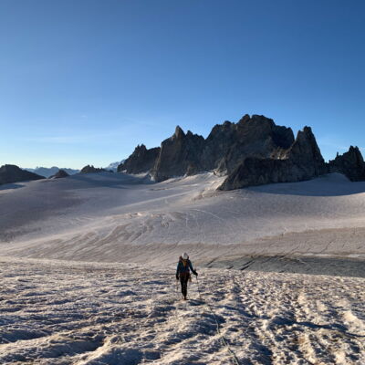 Querung des Plateau du Trient