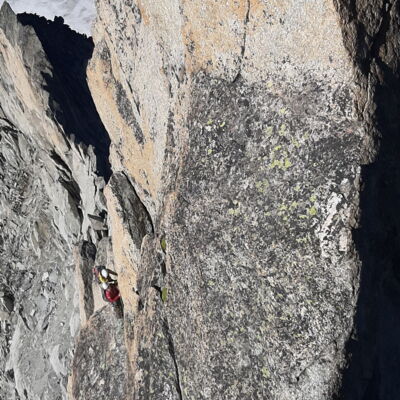 Aufstieg Aguille Purtscheller