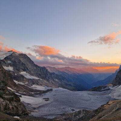 Abendstimmung über dem Wendengletscher.