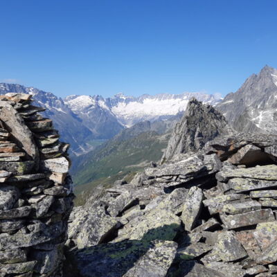 Fernblick auf die Alpenkette